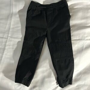 Boys 4T black pants with elastic waistband and pockets